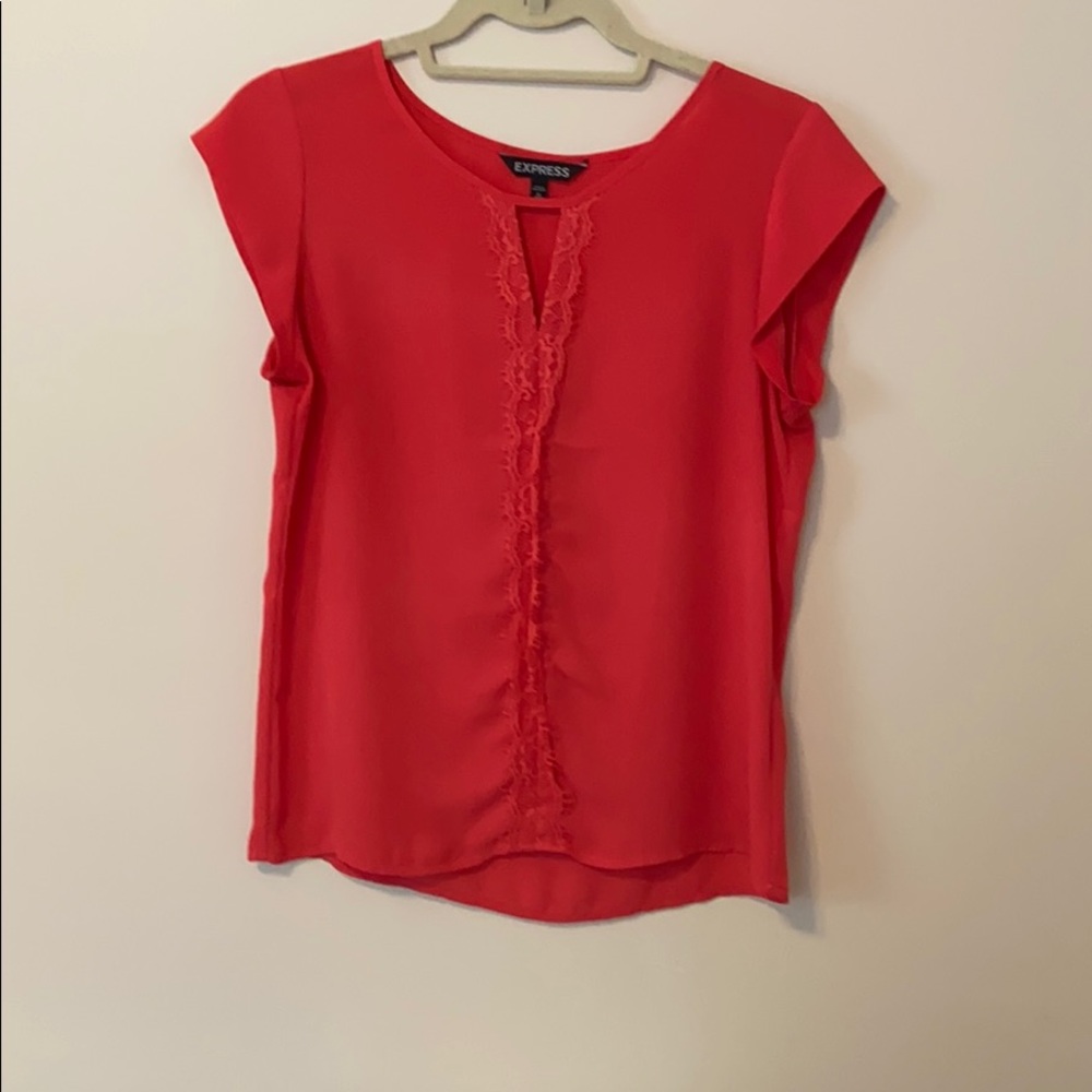 Coral express silky blouse